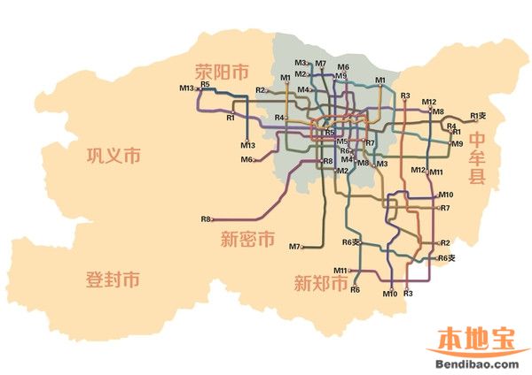 郑州地铁21号线线路图图片