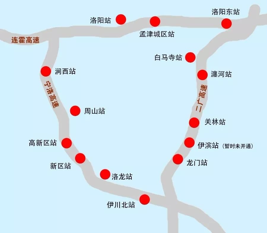 郑州洛阳平顶山绕城高速免费入口和路段